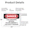 Signmission Lead Containing Material Safety Program Danger Sign, Plastic, 24in W x 18in L, 2PK OS-2PACK-DS-P-1824-L-1070 - alternate 6